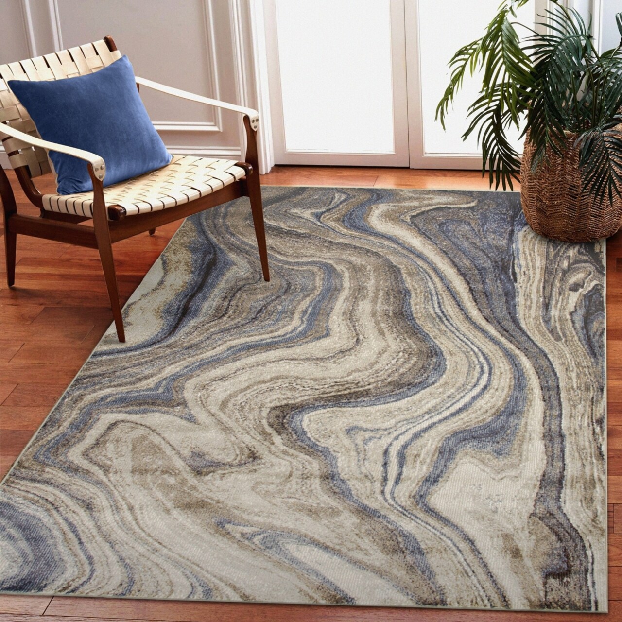The Rug Department Liora Manne Ariana Marble Indoor Area Rug Cool